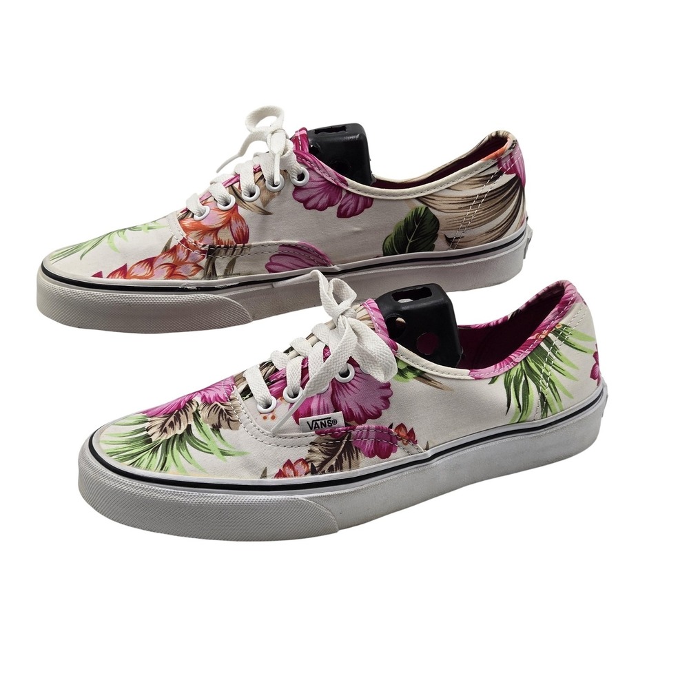 Vans Shoes Mens Size 8 Multicolor Floral Low Top Canvas Skate Sneakers Casual
